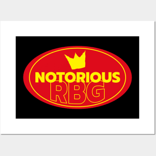 Notorious RBG Yellow Red Posters and Art